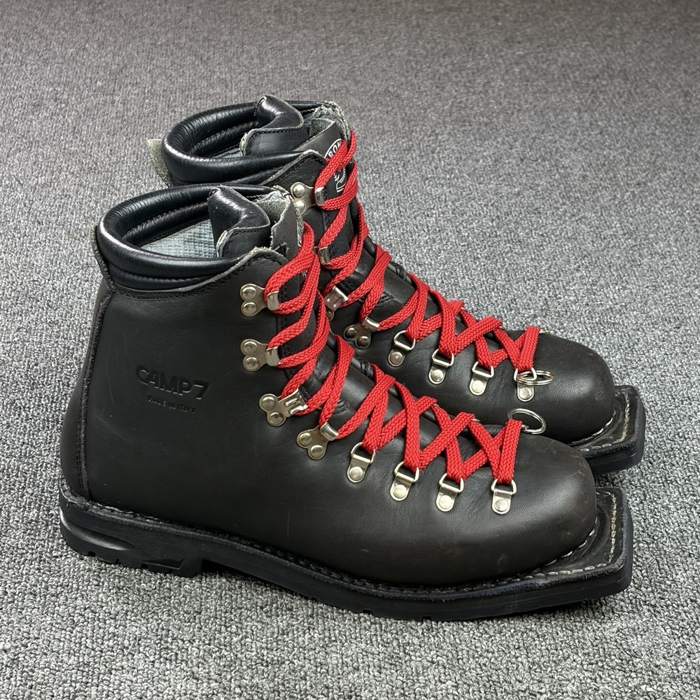 Gronell Camp 7 Italy Leather 75mm Mountaineering Hiking Boots Vibram Mens 9